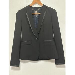 Juicy Couture Wm Sexy Tuxedo Style Blazer Jacket S Black 90s Going Out Style